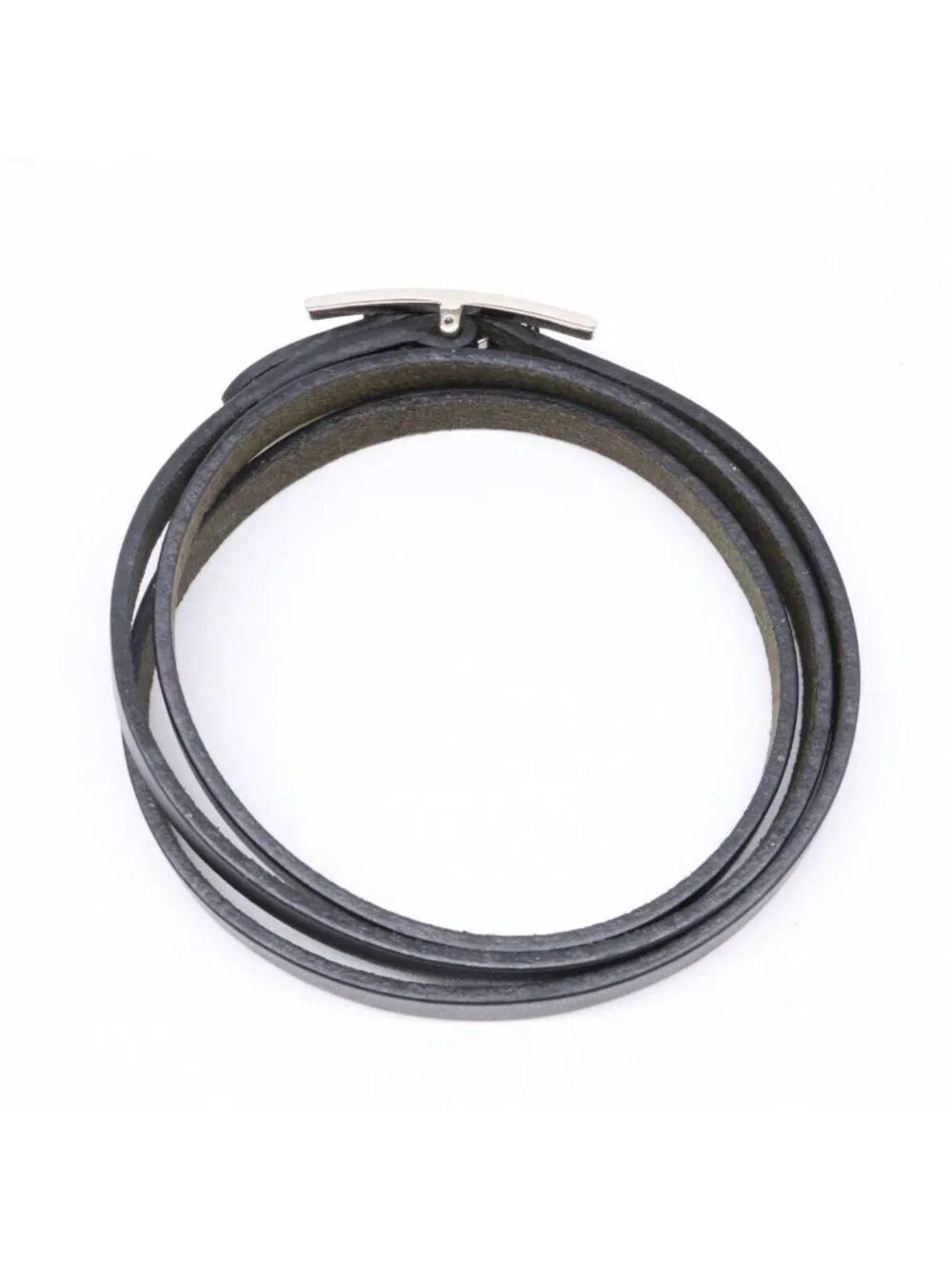 Hermes Behapi Triple Strand Leather Bracelet